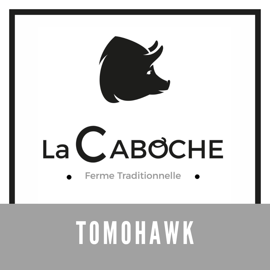 Tomohawk de porc biologique
